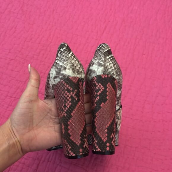 Casadei Multicolor Snakeskin Heels, US7,5 - Picture 8 of 13